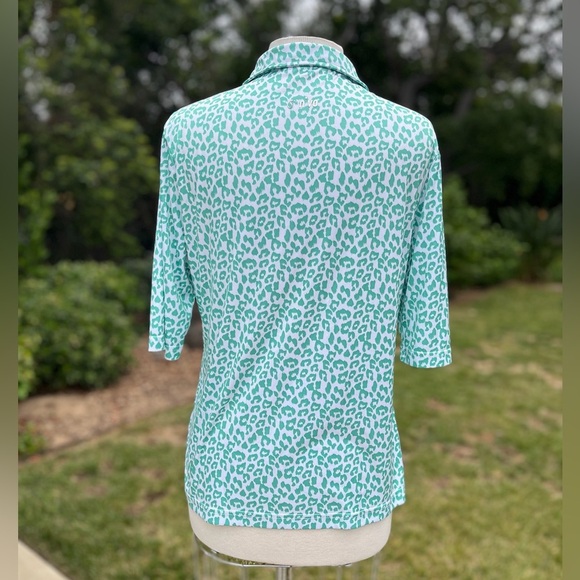 Nivo women's leopard print polo top - size XL - Picture 5 of 6